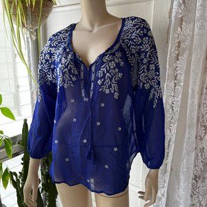 Blue BOHO blouse - AMERICAN EAGLE OUTFITTERS